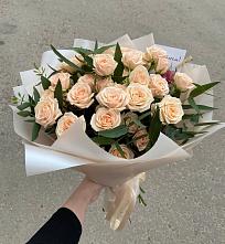 Букет Кремовые розы Латте в Одесском