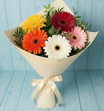Букет цветов из:  Герберы в Одесском