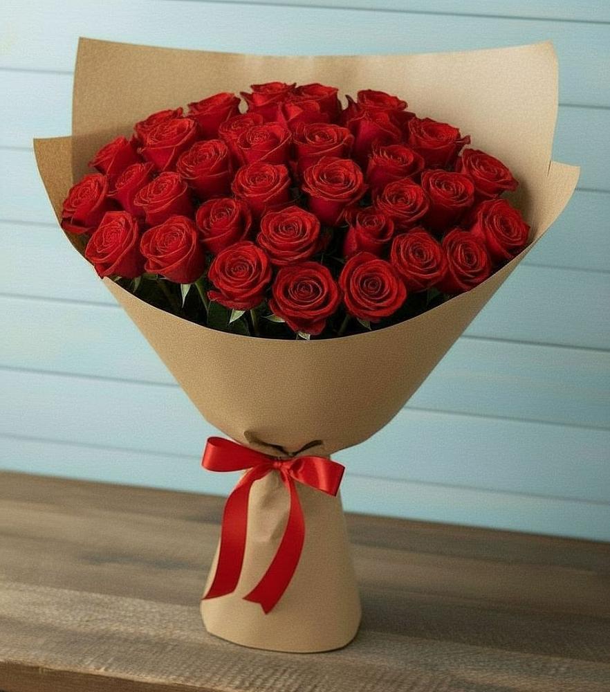 Букет Красные розы Милано в Одесском