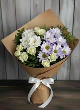 Букет цветов из:  Хризантемы и Розы в Одесском