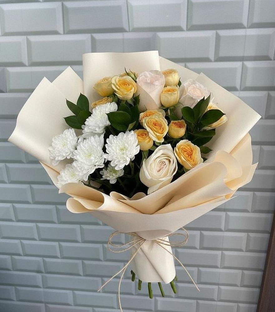 Букет цветов из: Розы и Хризантемы в Одесском