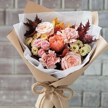 Букет цветов из:  Гвоздики, Хризантемы и Розы в Одесском