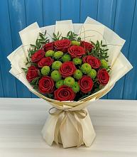 Букет цветов из:  Розы и Хризантемы в Одесском