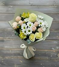 Букет цветов из:  Альстромерии, Розы и Хризантемы #REPLACE_PRED# Одесском
