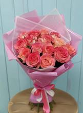 Букет 15 Розовых роз Равель в Одесском