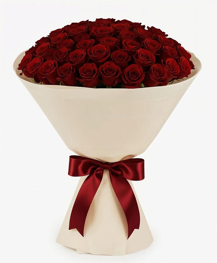 Букет 101 Бордовая роза Блэк Бакарра в Одесском