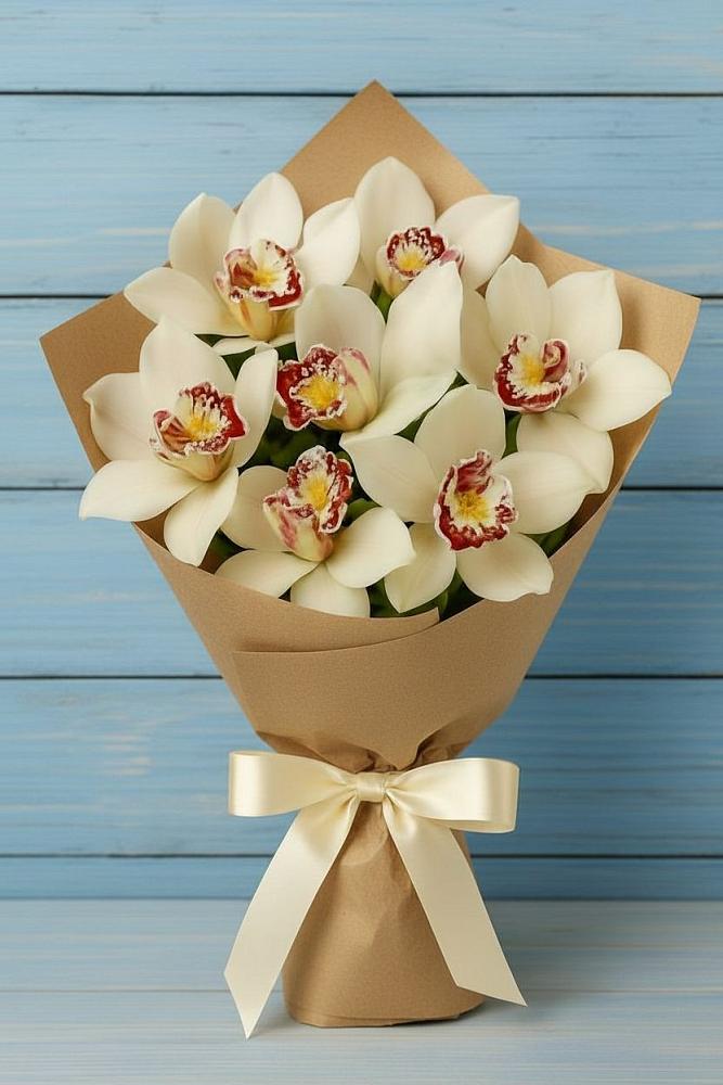 Букет цветов из: Орхидеи и Розы в Одесском